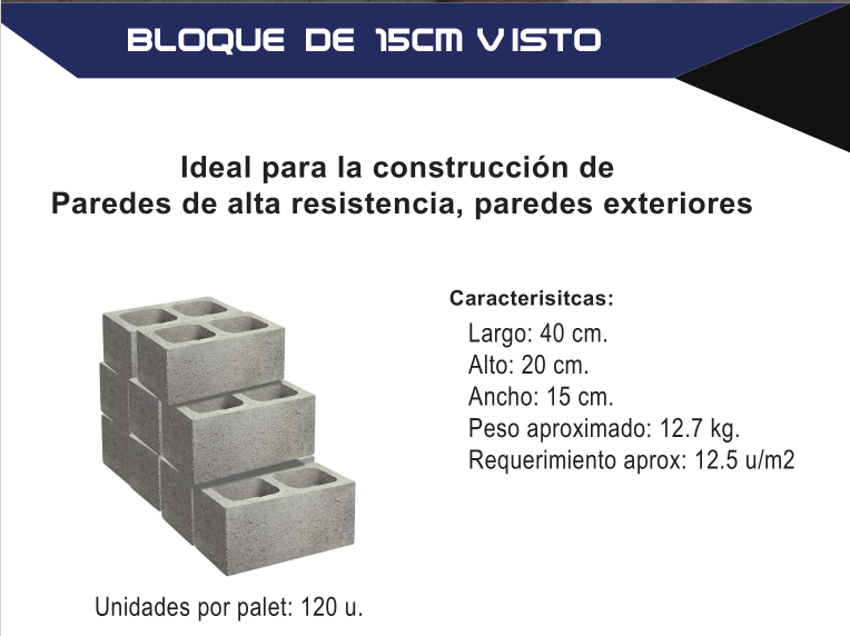 Bloques y productos de hormigón Ecuasoportec